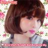 30cm Short Straight Wig Front Bangs