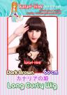 60cm Long Curly Front Bangs Wig